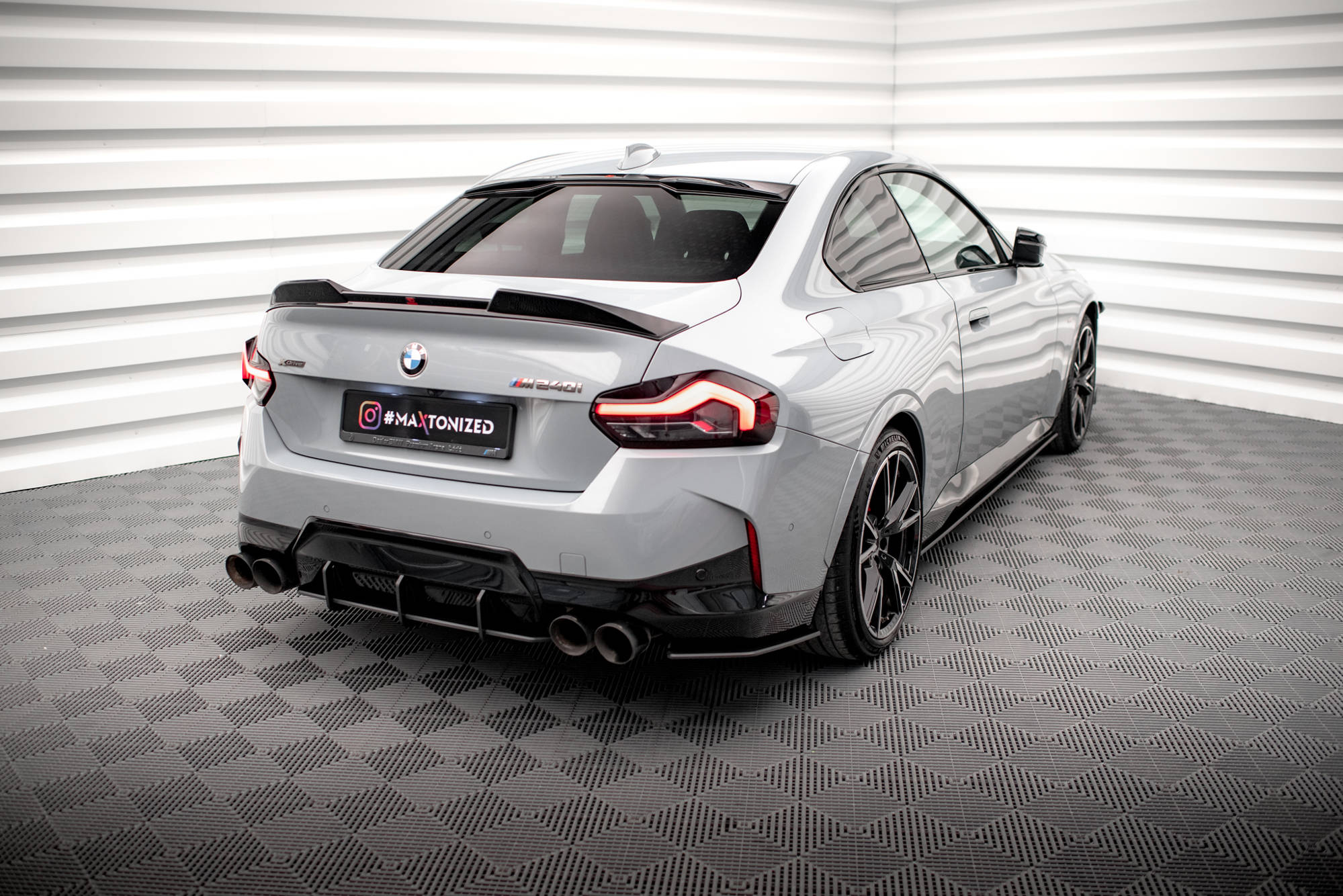 Maxton Design - Street Pro Flaps Heckansatz Diffusor für BMW 2er Coupe M240i G42 - Aerowerk.