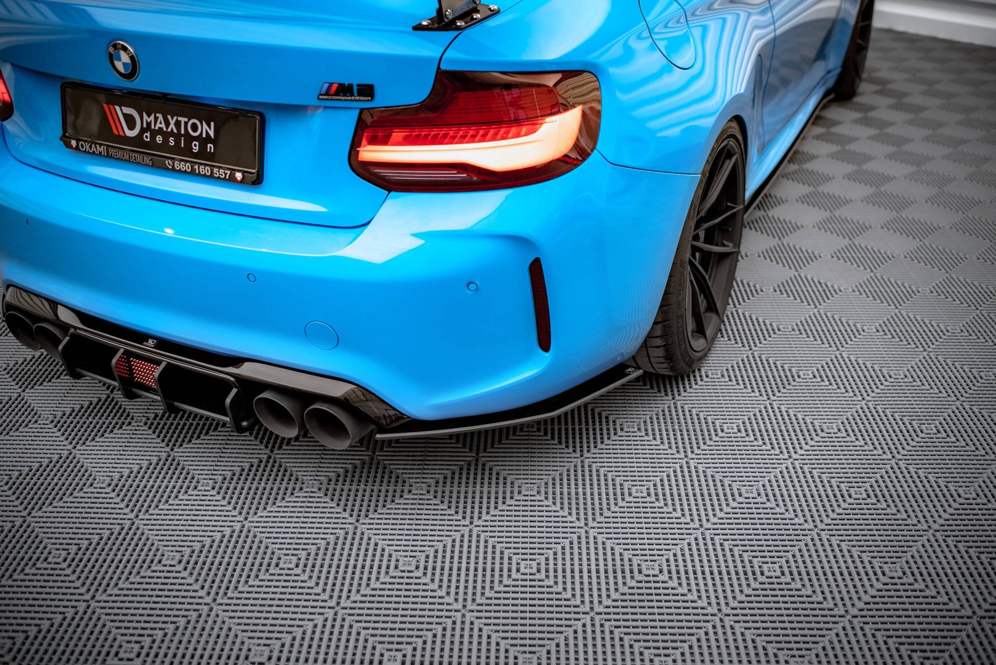 Maxton Design - Street Pro Flaps Heckansatz Diffusor für BMW M2 F87 - Aerowerk.