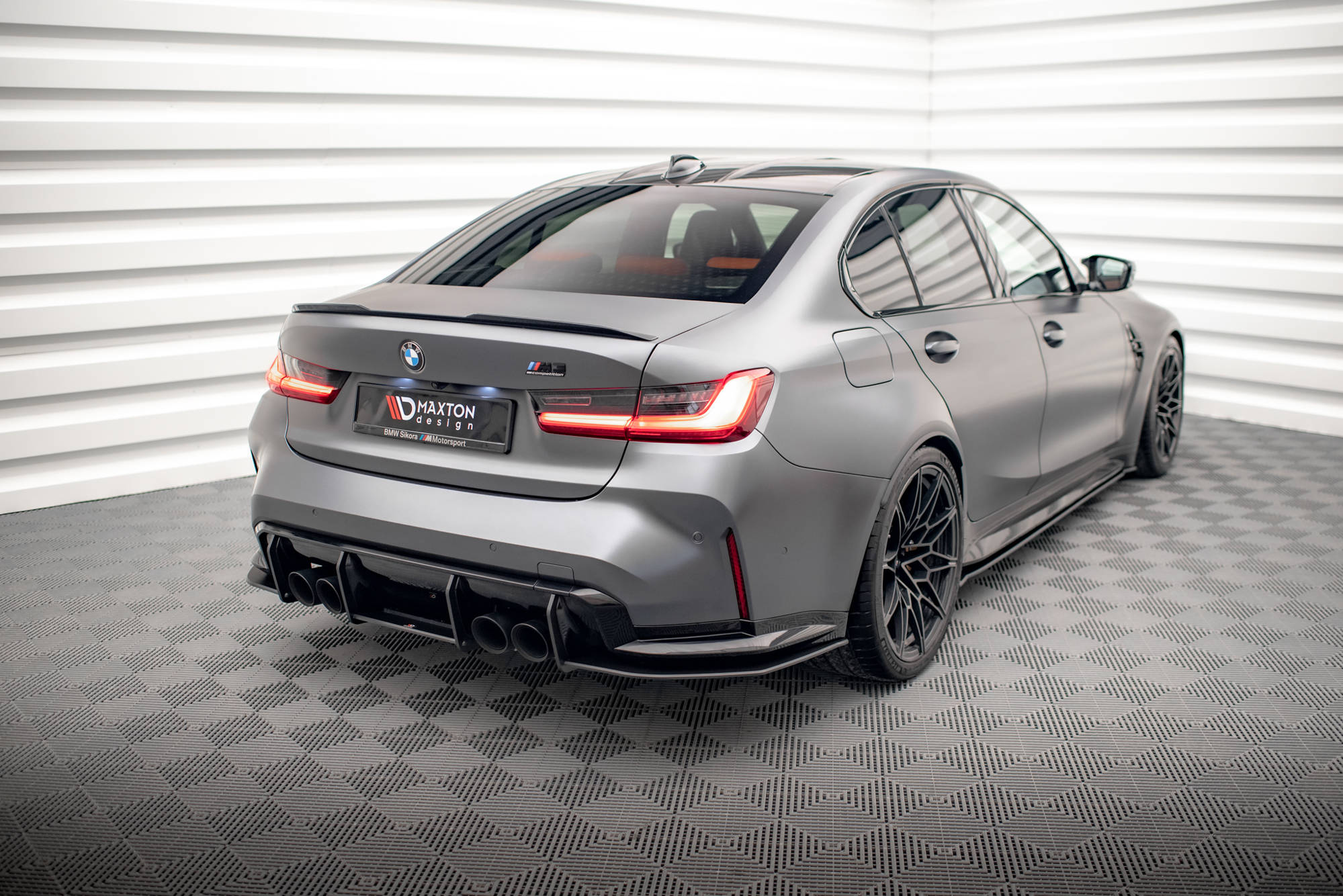 Maxton Design - Street Pro Flaps Heckansatz Diffusor für BMW M3 G80 - Aerowerk.