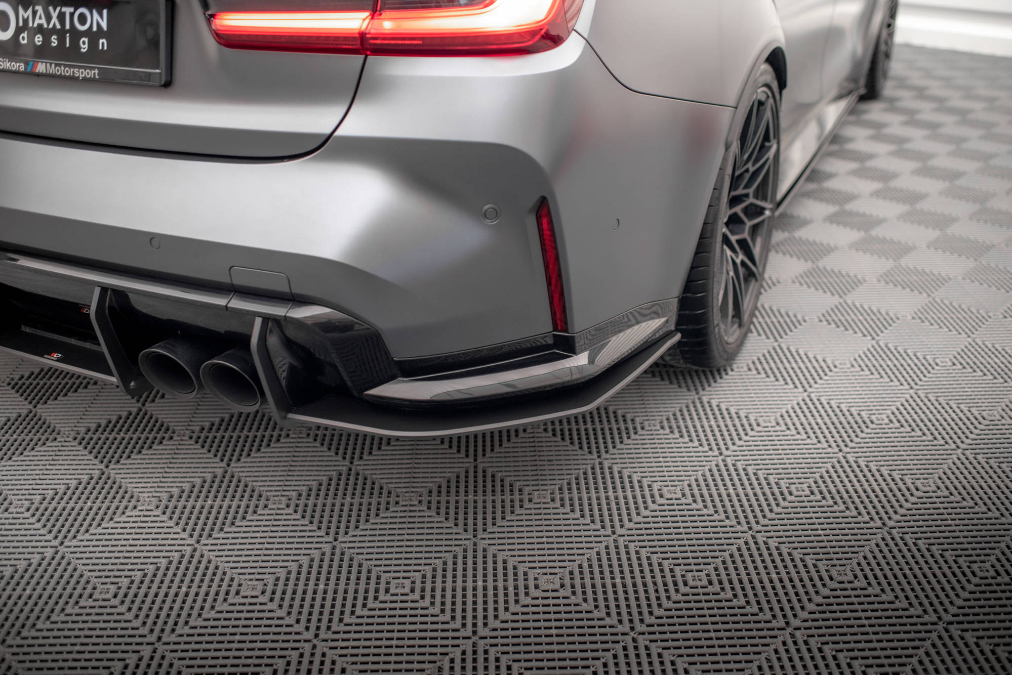 Maxton Design - Street Pro Flaps Heckansatz Diffusor für BMW M3 G80 - Aerowerk.