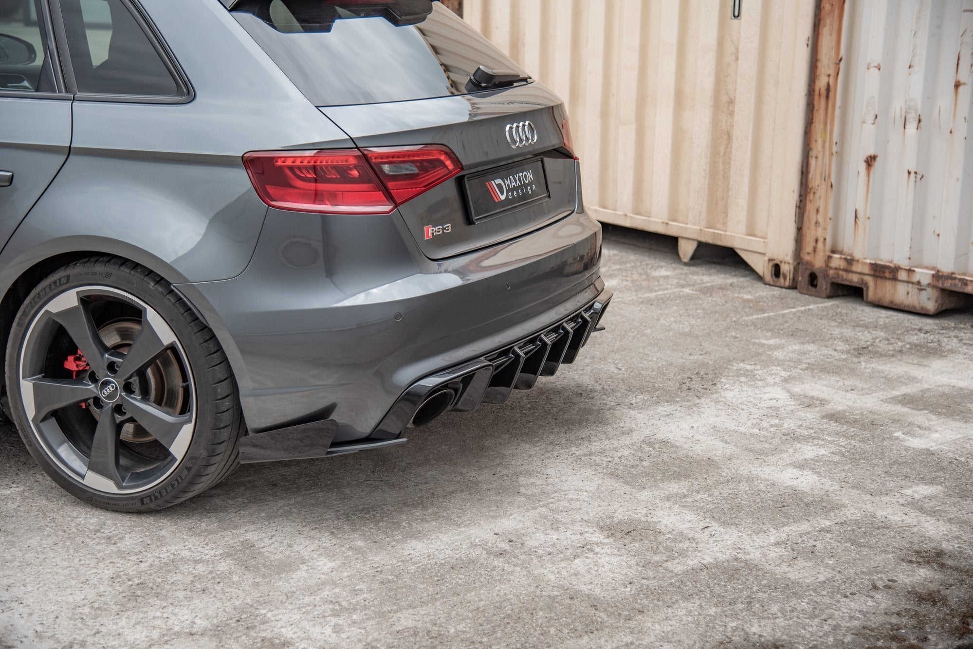 Maxton Design - Street Pro Flaps Heckansatz Flaps Heckansatz + Flaps für Audi RS3 8V Sportback - Aerowerk.
