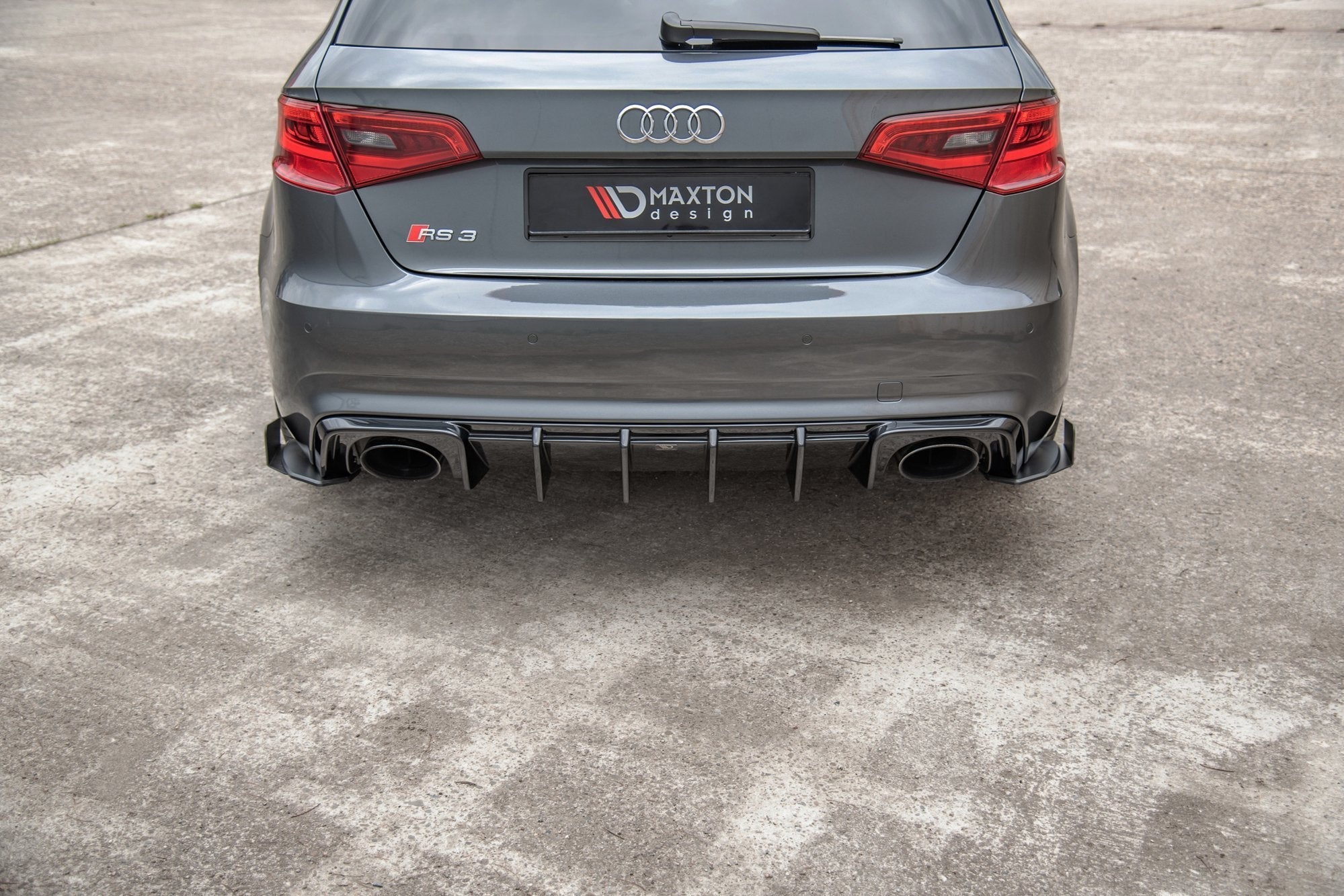Maxton Design - Street Pro Flaps Heckansatz Flaps Heckansatz + Flaps für Audi RS3 8V Sportback - Aerowerk.
