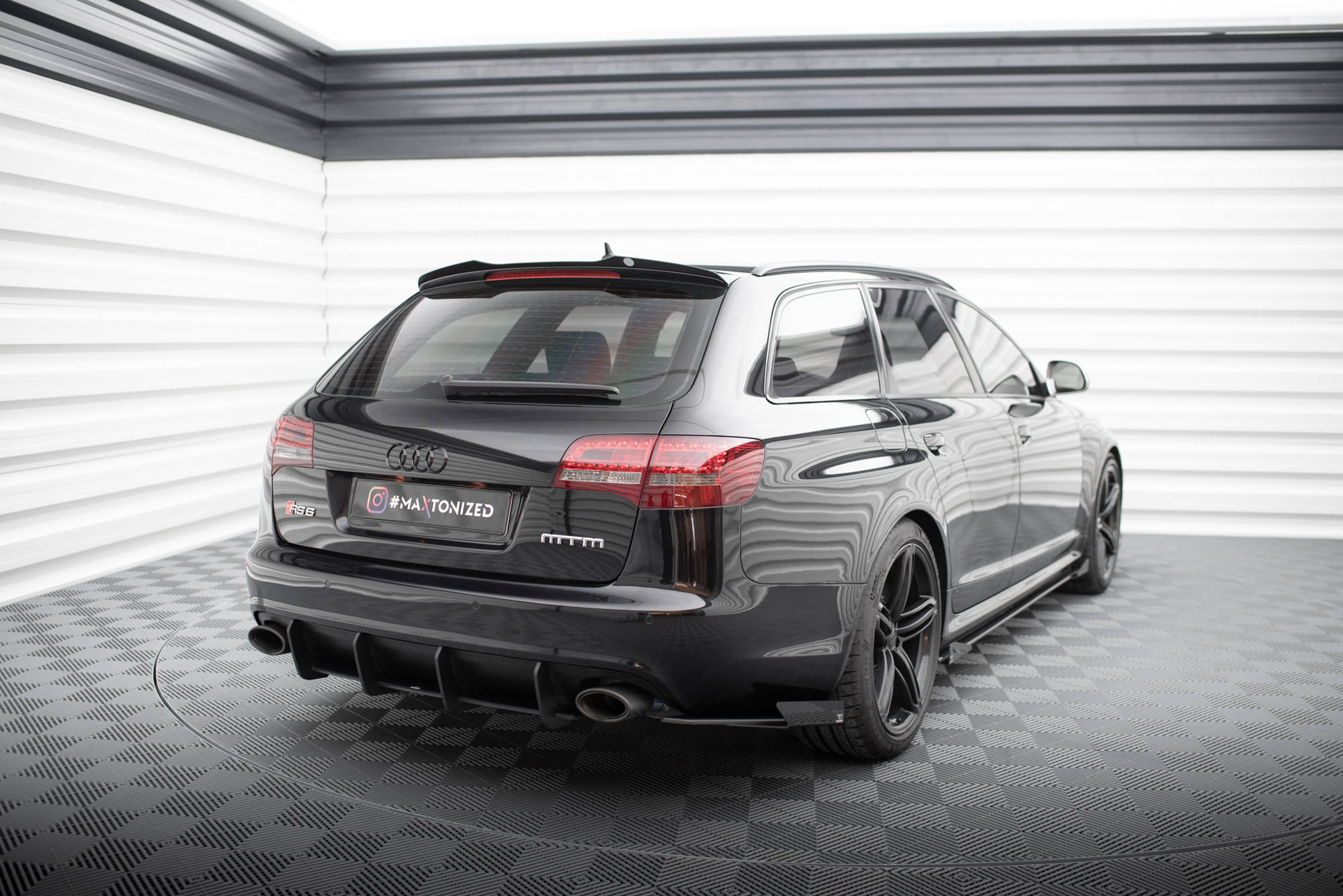 Maxton Design - Street Pro Flaps Heckansatz Flaps Heckansatz + Flaps für Audi RS6 Avant C6 - Aerowerk.