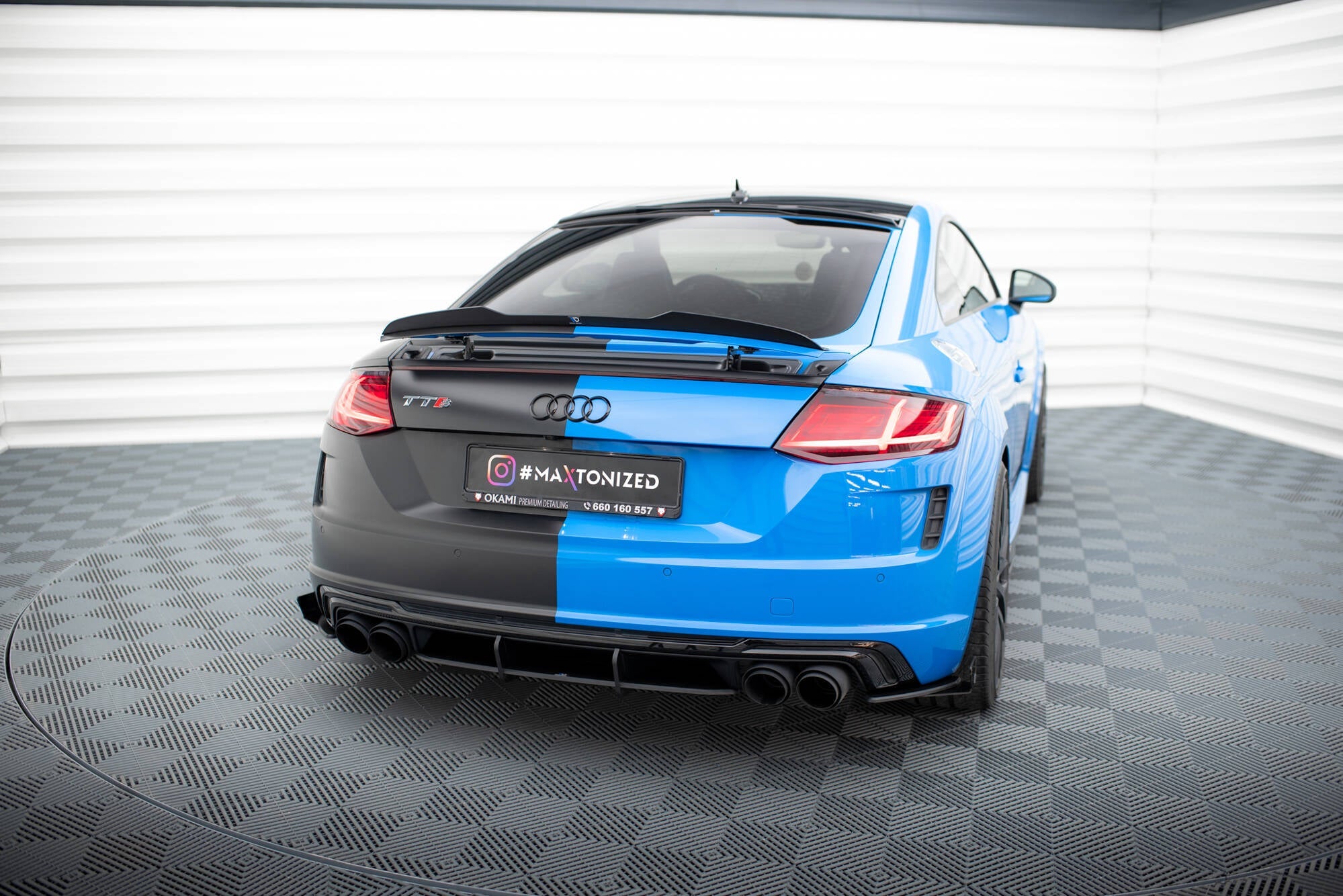 Maxton Design - Street Pro Flaps Heckansatz Flaps Heckansatz +Flaps für Audi TT S 8S Facelift - Aerowerk.