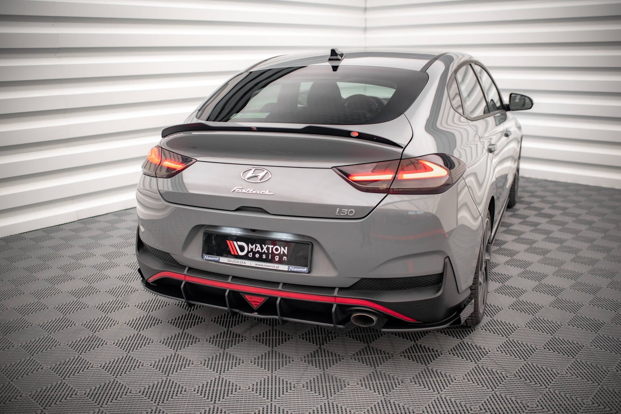 Maxton Design - Street Pro Flaps Heckansatz Flaps Heckansatz +Flaps für Hyundai I30 Fastback N - Line Mk3 Facelift - Aerowerk.