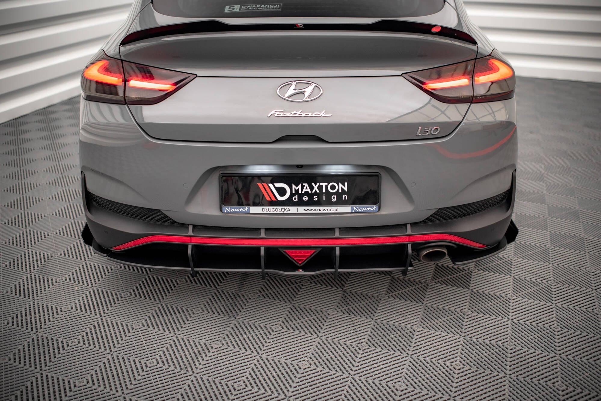 Maxton Design - Street Pro Flaps Heckansatz Flaps Heckansatz +Flaps für Hyundai I30 Fastback N - Line Mk3 Facelift - Aerowerk.