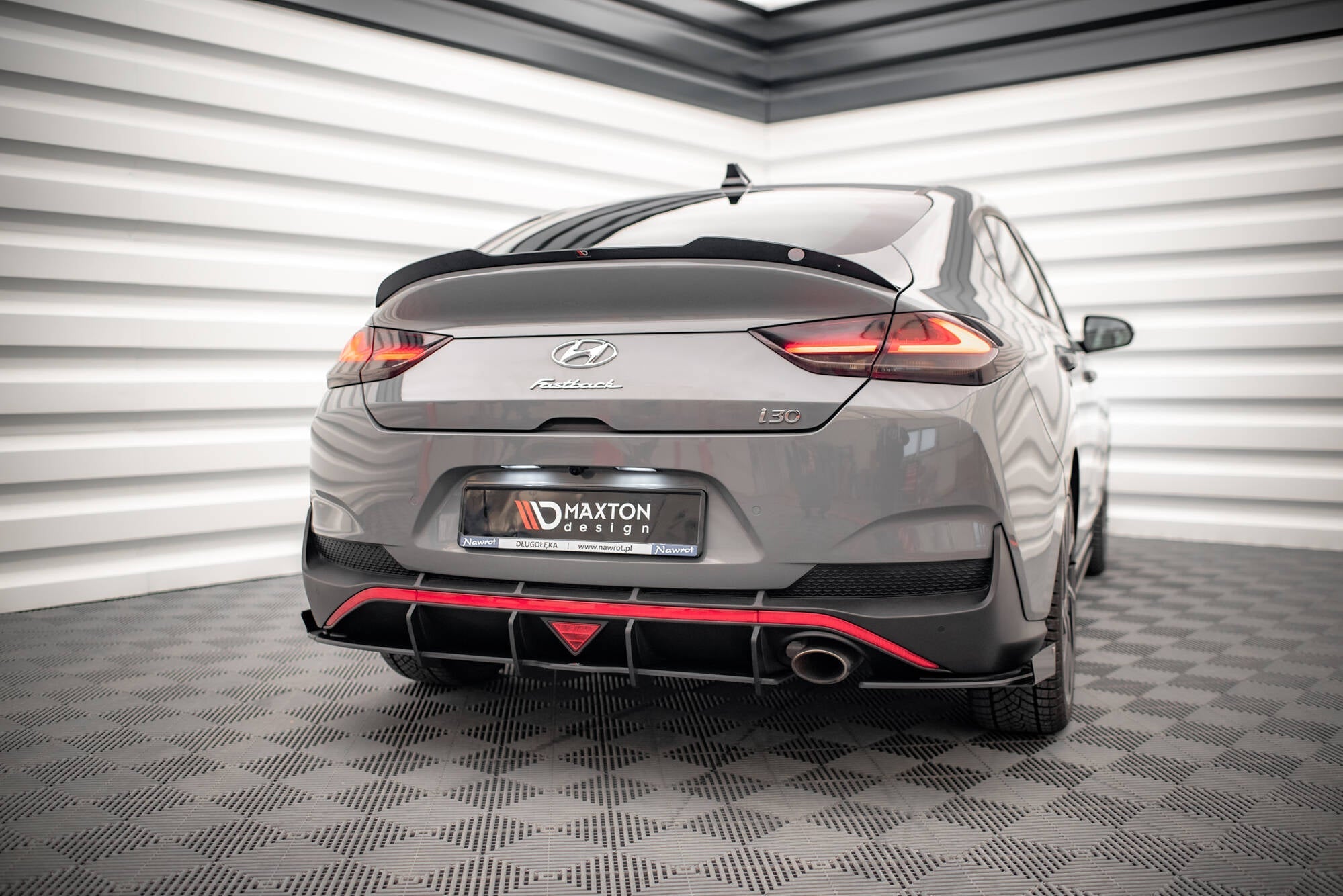 Maxton Design - Street Pro Flaps Heckansatz Flaps Heckansatz + Flaps für Hyundai I30 Fastback N - Line Mk3 Facelift - Aerowerk.
