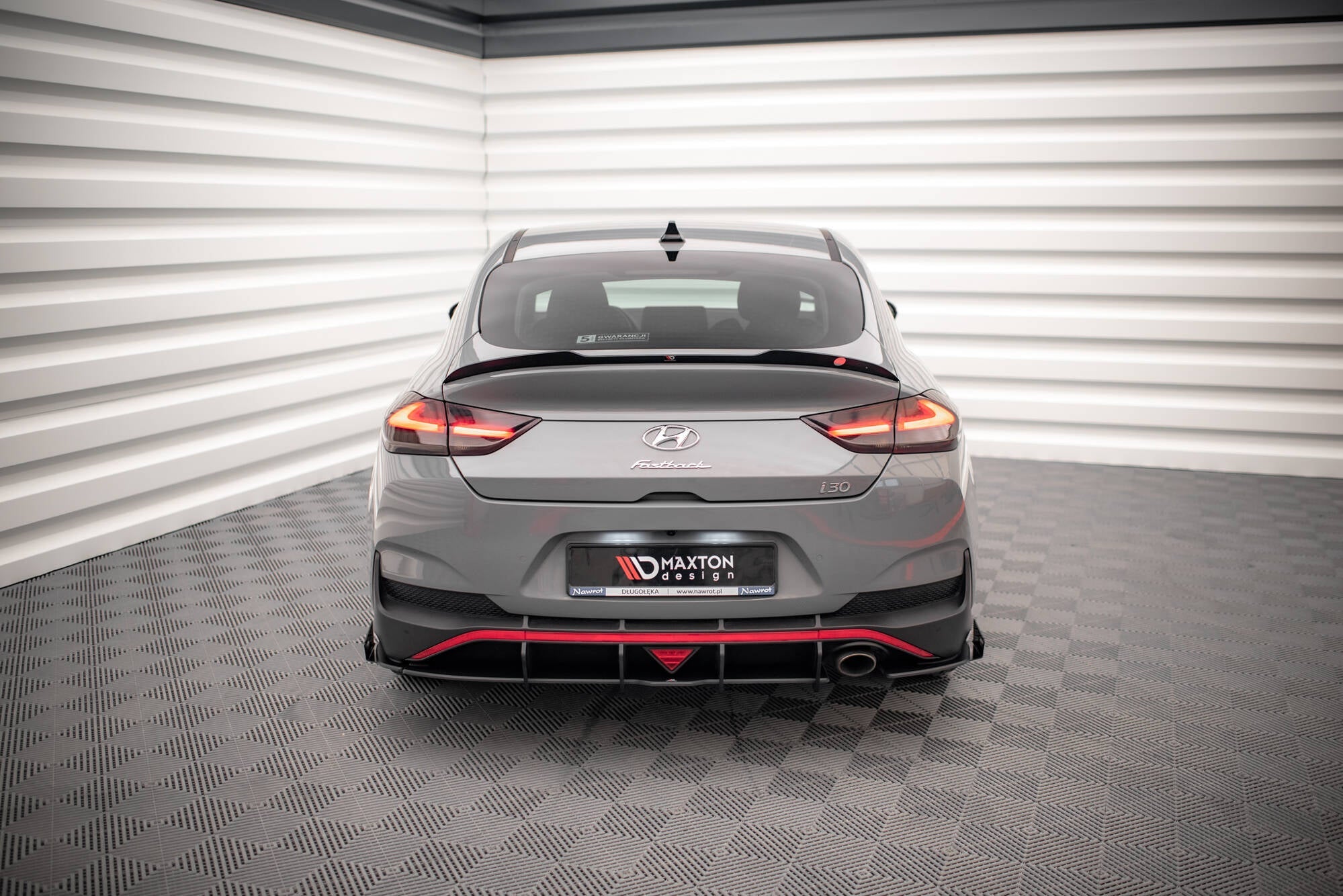 Maxton Design - Street Pro Flaps Heckansatz Flaps Heckansatz + Flaps für Hyundai I30 Fastback N - Line Mk3 Facelift - Aerowerk.