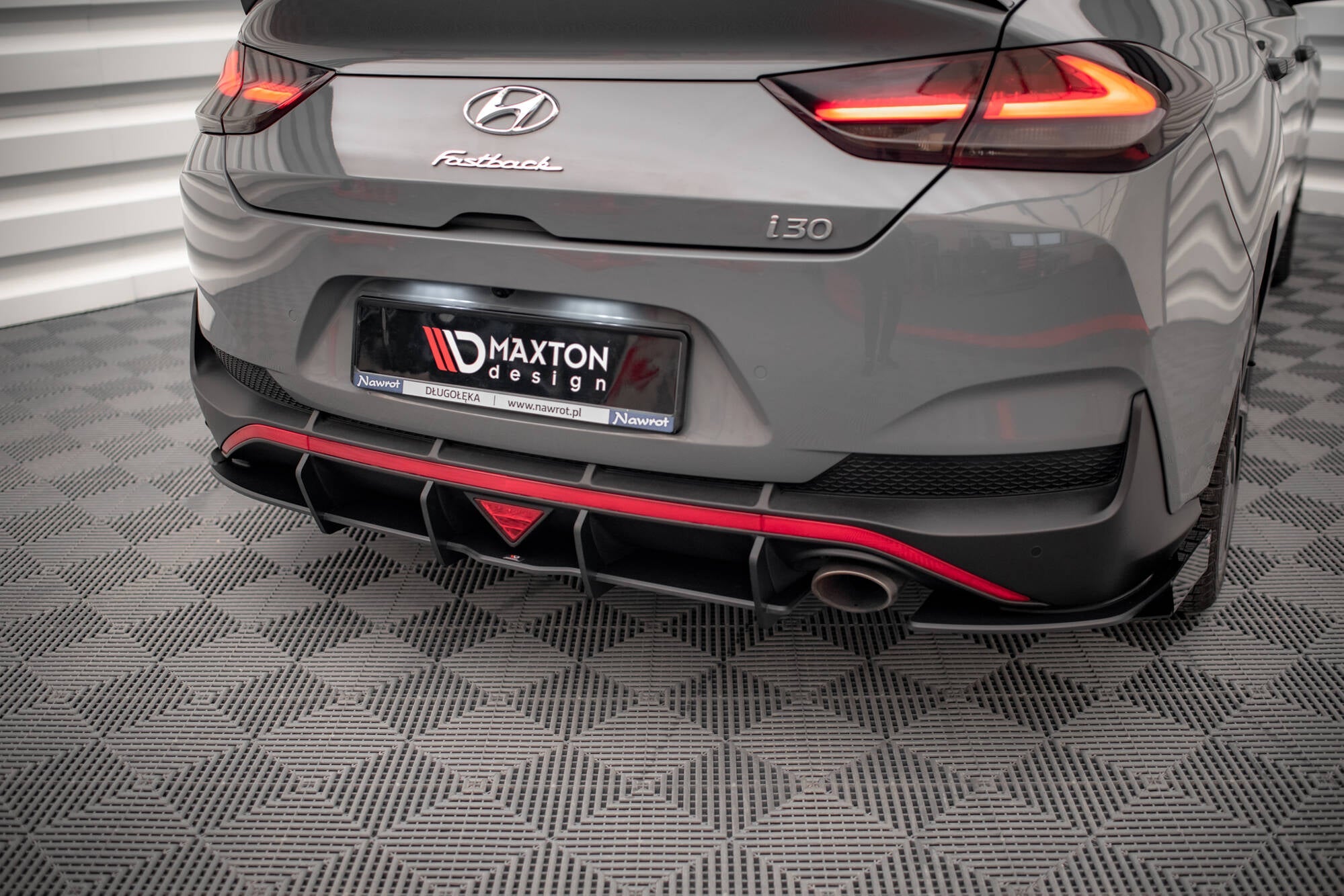 Maxton Design - Street Pro Flaps Heckansatz Flaps Heckansatz +Flaps für Hyundai I30 Fastback N - Line Mk3 Facelift - Aerowerk.