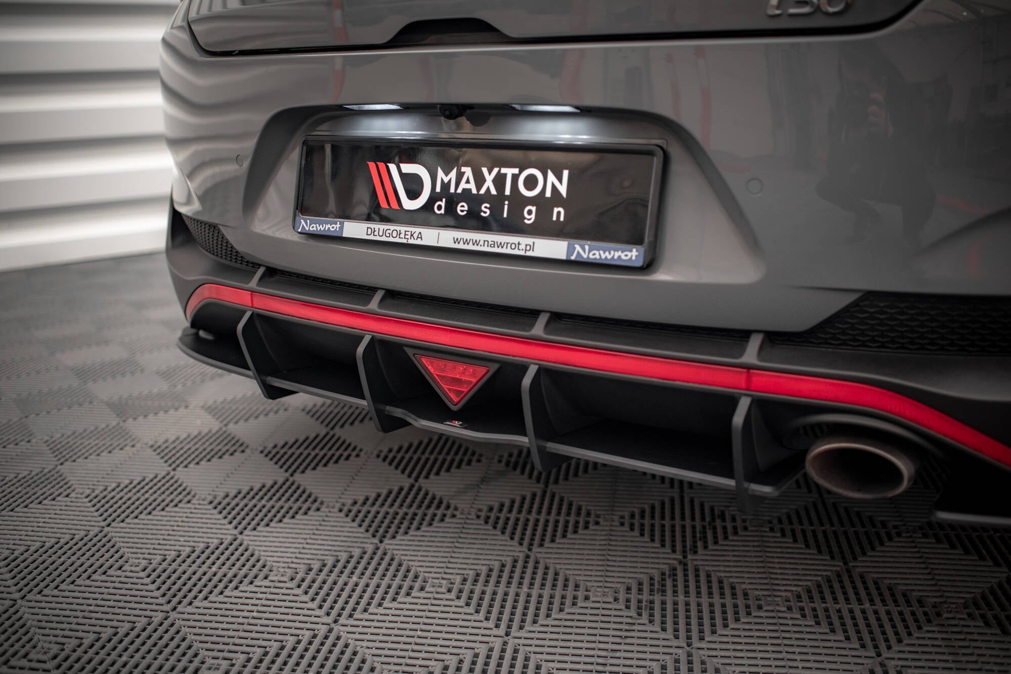 Maxton Design - Street Pro Flaps Heckansatz Flaps Heckansatz + Flaps für Hyundai I30 Fastback N - Line Mk3 Facelift - Aerowerk.