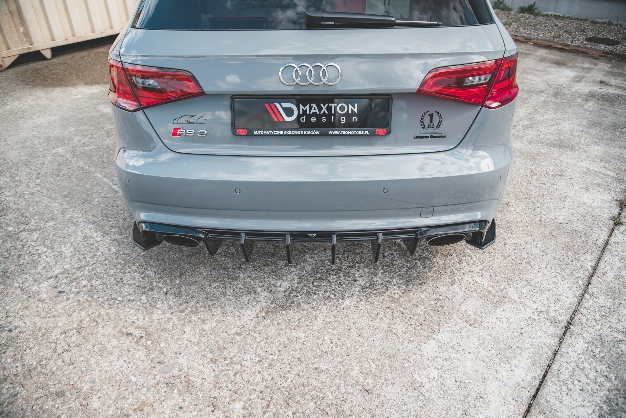 Maxton Design - Street Pro Flaps Heckansatz Flaps Heckansatz für Audi RS3 8V Sportback - Aerowerk.