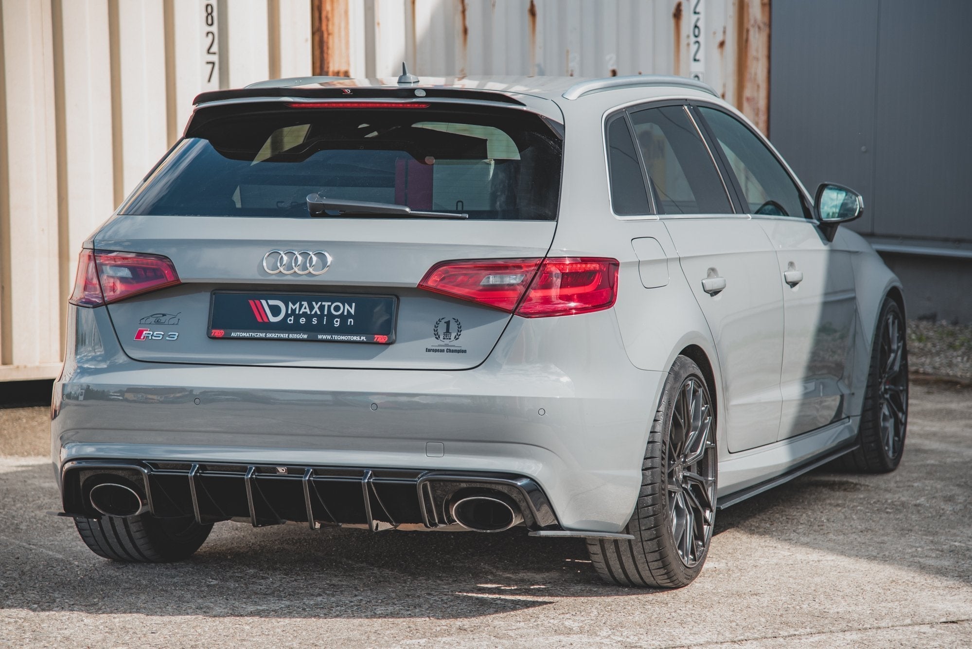 Maxton Design - Street Pro Flaps Heckansatz Flaps Heckansatz für Audi RS3 8V Sportback - Aerowerk.