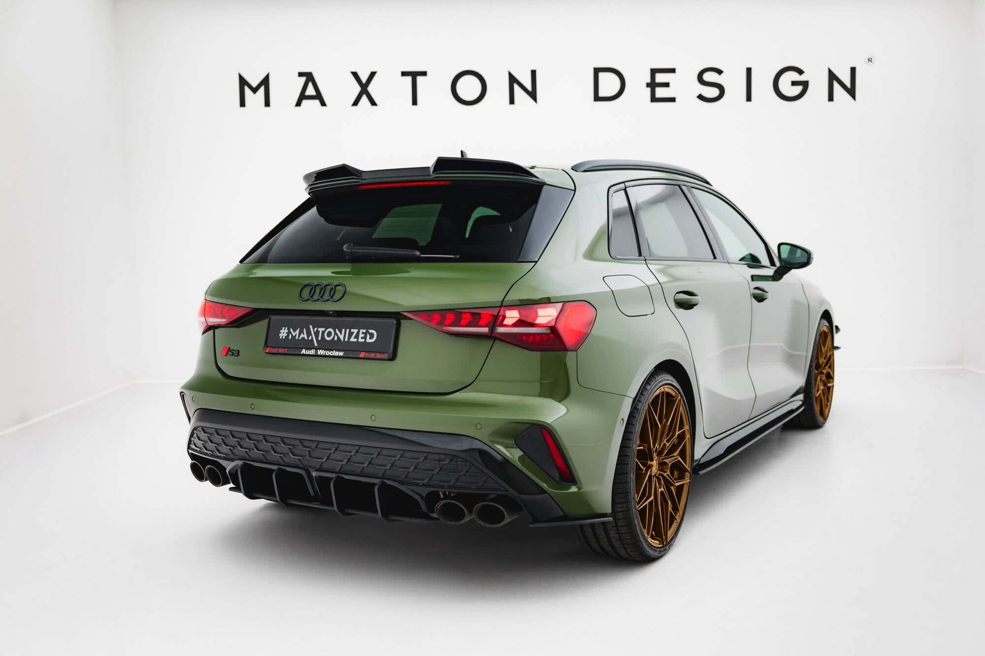 Maxton Design - Street Pro Flaps Heckansatz Flaps Heckansatz für Audi S3 Sportback 8Y Facelift - Aerowerk.