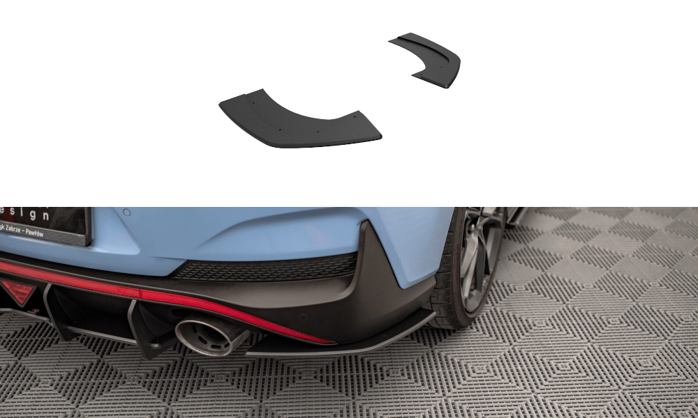 Maxton Design - Street Pro Flaps Heckansatz Flaps Heckansatz für Hyundai I30 N Fastback Mk3 Facelift - Aerowerk.