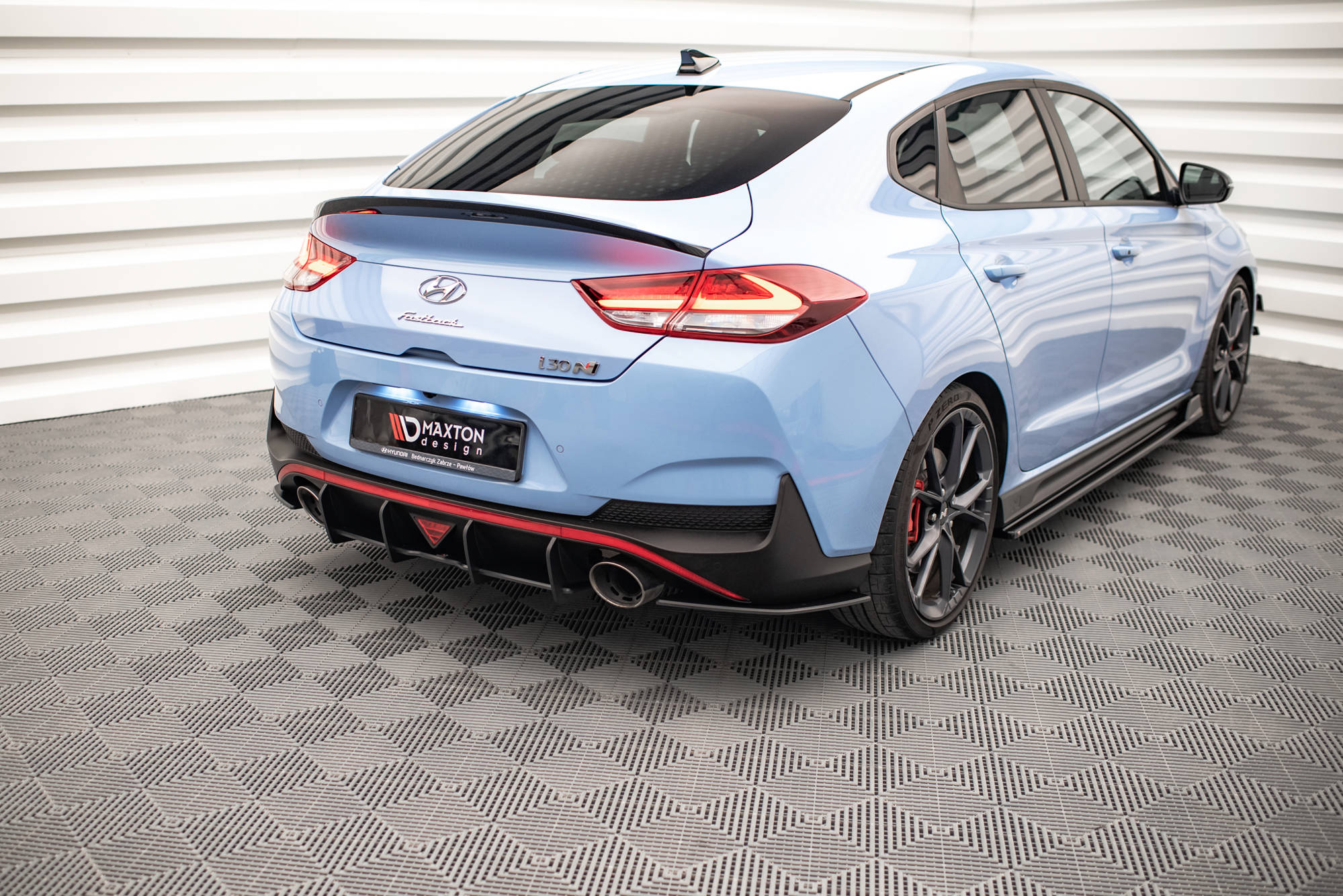 Maxton Design - Street Pro Flaps Heckansatz Flaps Heckansatz für Hyundai I30 N Fastback Mk3 Facelift - Aerowerk.