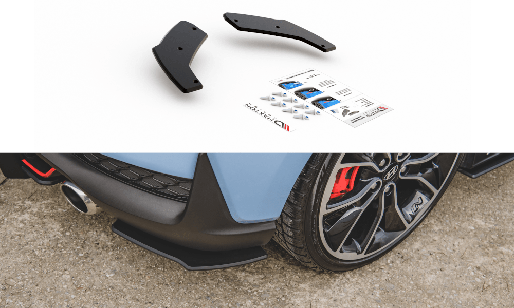 Maxton Design - Street Pro Flaps Heckansatz Flaps Heckansatz für Hyundai I30 N Mk3 Hatchback - Aerowerk.