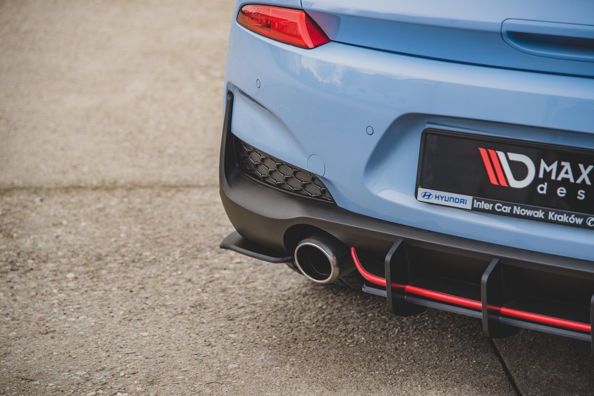 Maxton Design - Street Pro Flaps Heckansatz Flaps Heckansatz für Hyundai I30 N Mk3 Hatchback - Aerowerk.