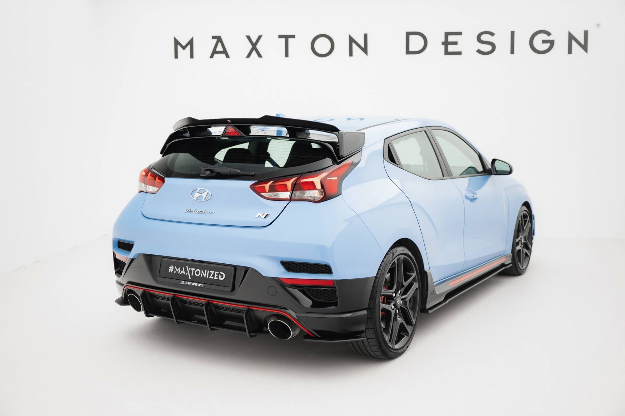 Maxton Design - Street Pro Flaps Heckansatz Flaps Heckansatz für Hyundai Veloster N Mk2 - Aerowerk.