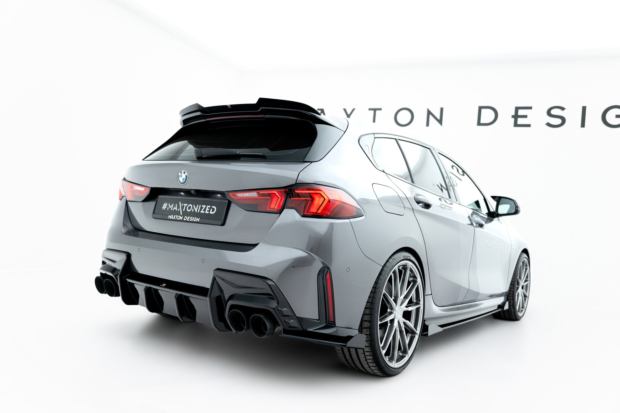Maxton Design - Street Pro Flaps Heckansatz V.2 Diffusor + Flaps für BMW 1er M - Paket F70 - Aerowerk.