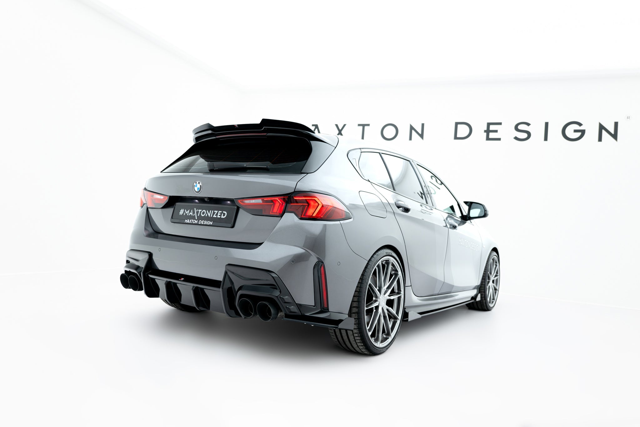 Maxton Design - Street Pro Flaps Heckansatz V.2 Diffusor + Flaps für BMW 1er M - Paket F70 - Aerowerk.
