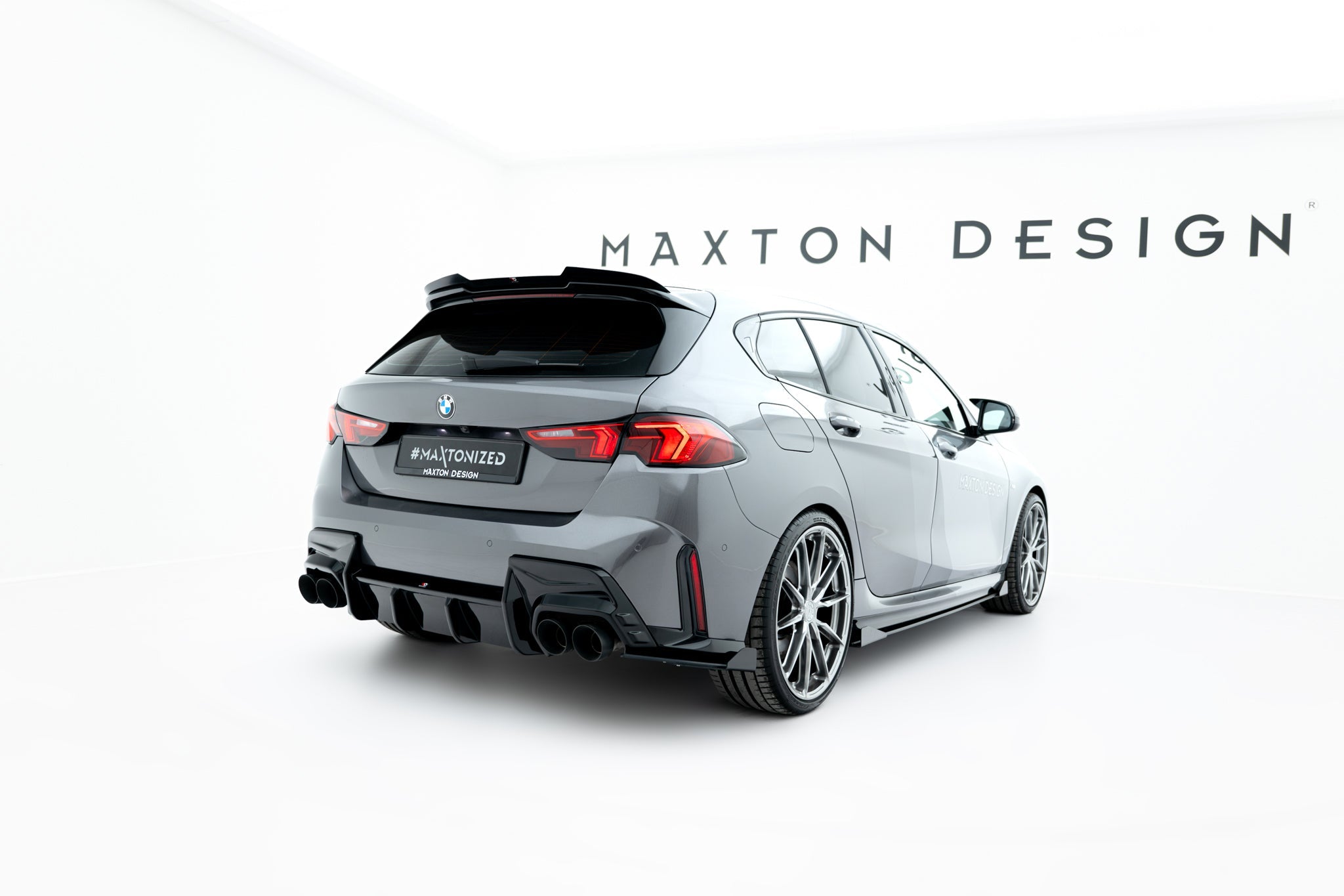 Maxton Design - Street Pro Flaps Heckansatz V.2 Diffusor + Flaps für BMW 1er M - Paket F70 - Aerowerk.