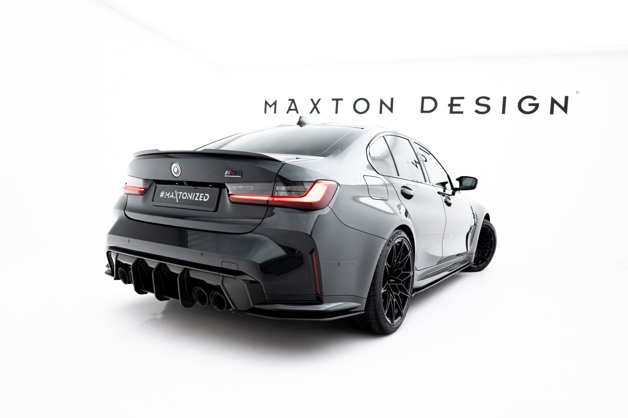 Maxton Design - Street Pro Flaps Heckansatz V.3 Diffusor für BMW M3 Limousine / Touring G80 / G81 - Aerowerk.