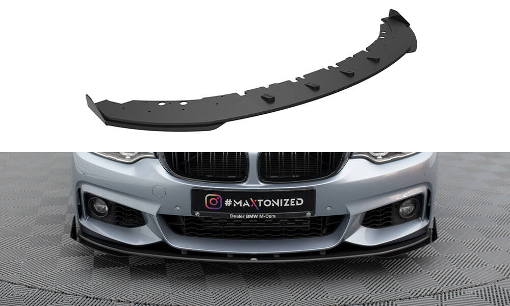 Maxton Design - Street Pro Frontlippe + Flaps für BMW 4er Coupe / Gran Coupe / Cabrio M - Paket F32 / F36 / F33 - Aerowerk.