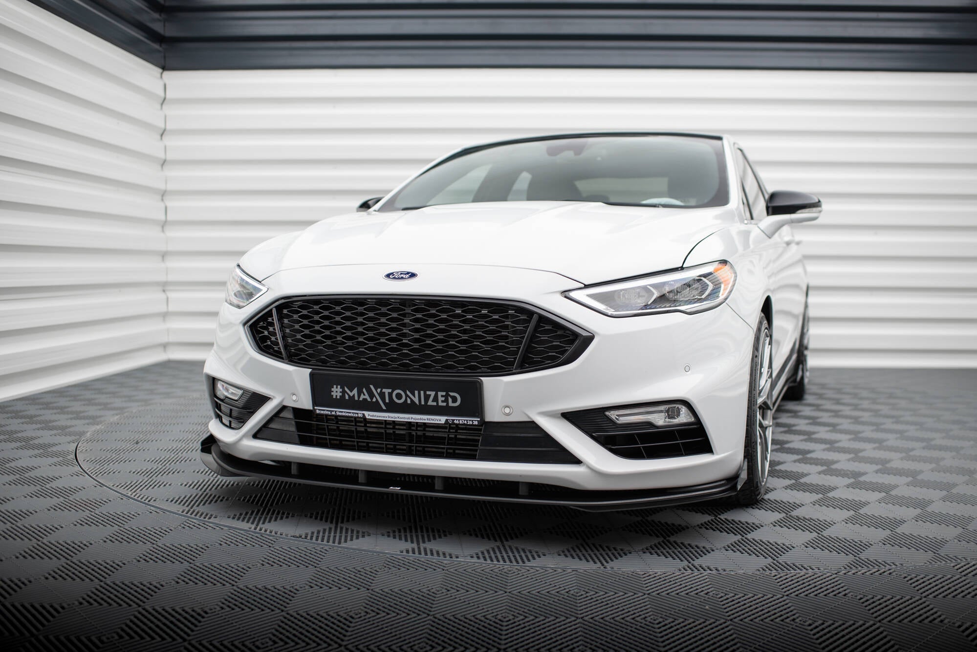 Maxton Design - Street Pro Frontlippe + Flaps für Ford Mondeo Sport Mk5 Facelift / Fusion Sport Mk2 Facelift - Aerowerk.