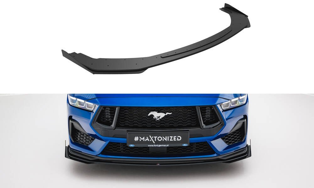 Maxton Design - Street Pro Frontlippe + Flaps für Ford Mustang GT Mk7 - Aerowerk.