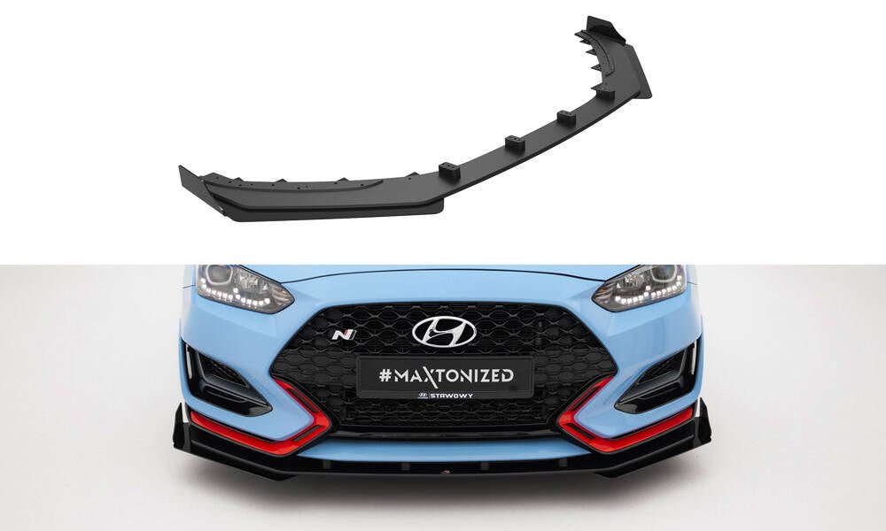 Maxton Design - Street Pro Frontlippe + Flaps für Hyundai Veloster N Mk2 - Aerowerk.