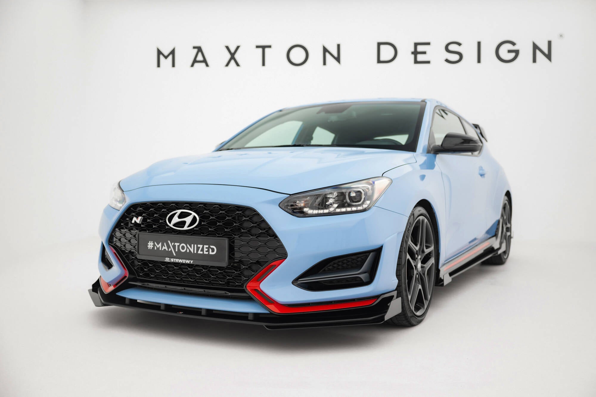 Maxton Design - Street Pro Frontlippe + Flaps für Hyundai Veloster N Mk2 - Aerowerk.