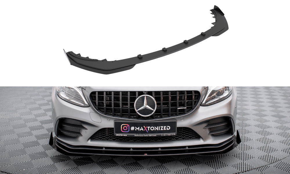 Maxton Design - Street Pro Frontlippe + Flaps für Mercedes - AMG C43 Coupe / Cabrio C205 Facelift / A205 Facelift - Aerowerk.