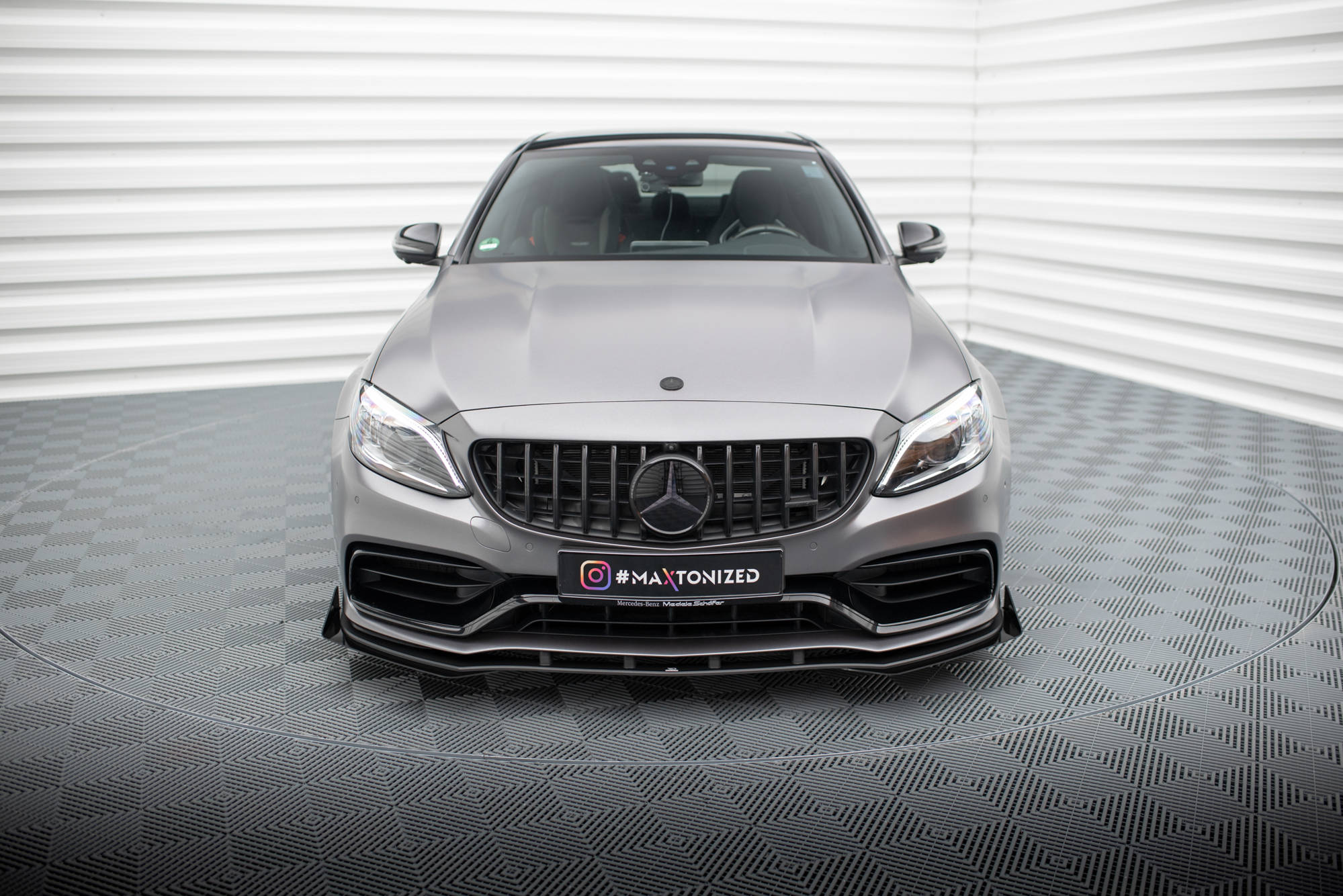 Maxton Design - Street Pro Frontlippe + Flaps für Mercedes - AMG C63 Limousine / Kombi W205 Facelift - Aerowerk.