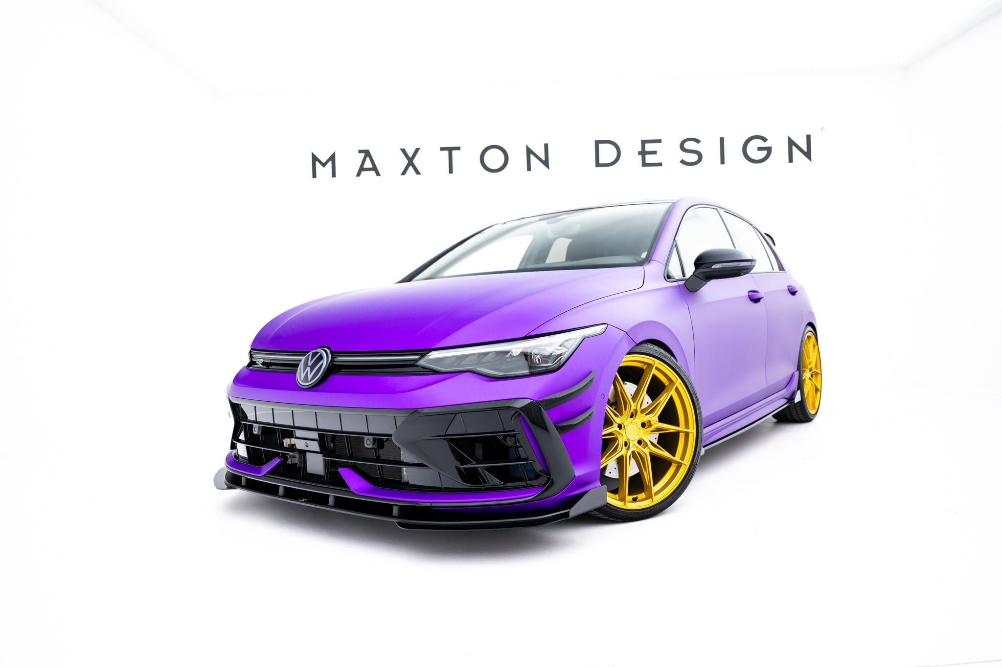 Maxton Design - Street Pro Frontlippe + Flaps für VW Golf R Mk8 Facelift - Aerowerk.