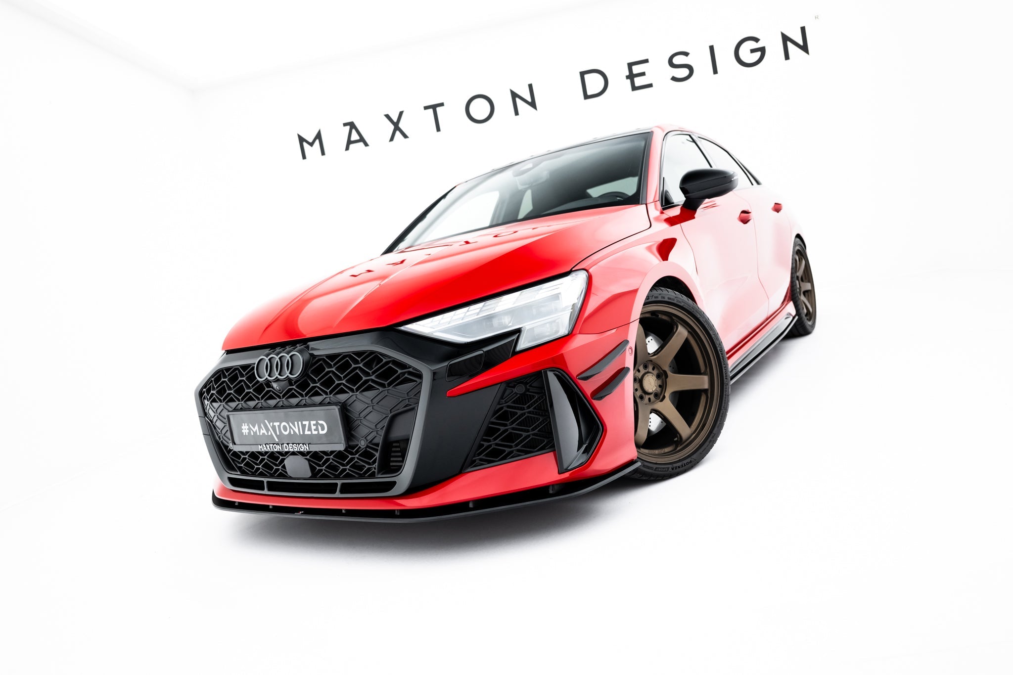 Maxton Design - Street Pro Frontlippe für Audi RS3 Limousine 8Y Facelift - Aerowerk.