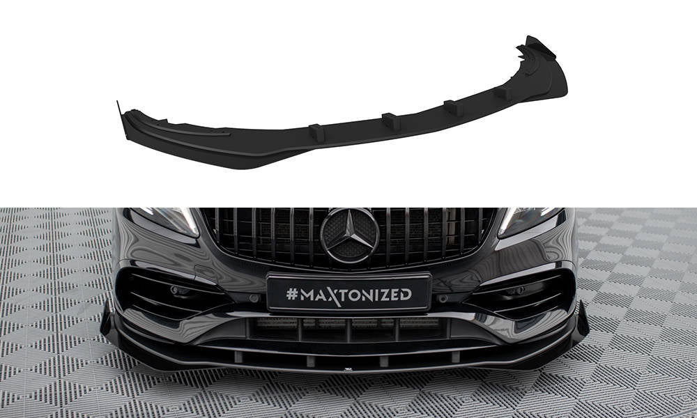 Maxton Design - Street Pro Frontlippe für +Flaps für + Flaps Mercedes - Benz A AMG - Line W176 Facelift - Aerowerk.