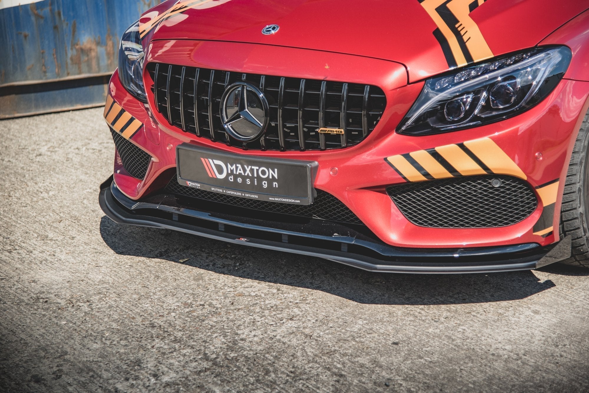 Maxton Design - Street Pro Frontlippe für + Flaps für Mercedes - AMG C43 Coupe C205 - Aerowerk.