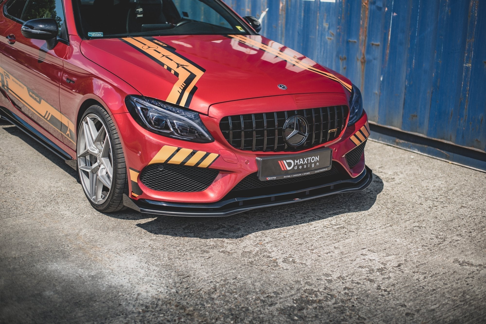 Maxton Design - Street Pro Frontlippe für +Flaps für Mercedes - AMG C43 Coupe C205 - Aerowerk.