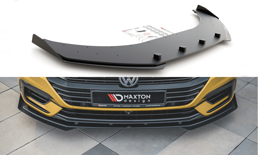Maxton Design - Street Pro Frontlippe für + Flaps für VW Arteon R - Line - Aerowerk.