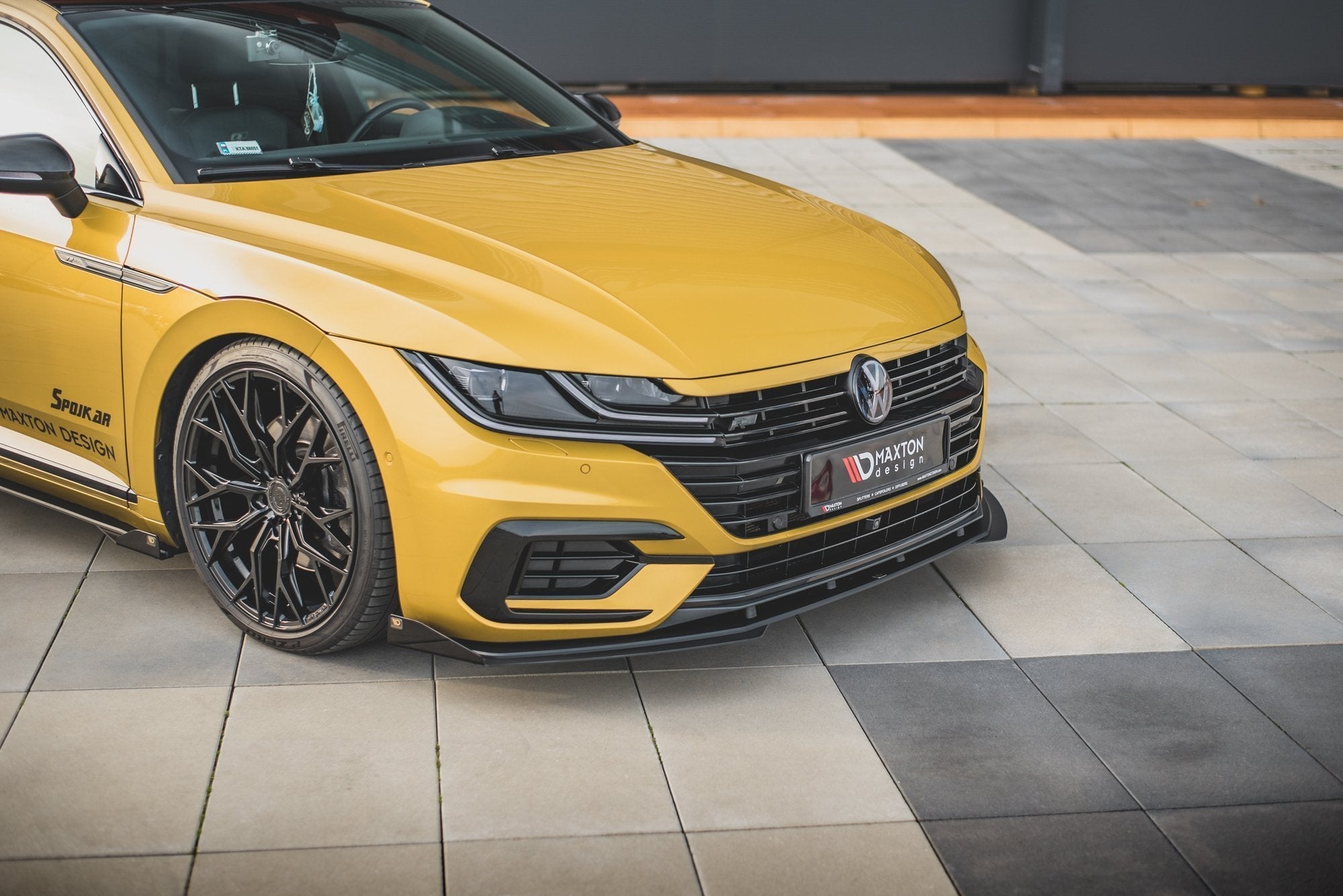 Maxton Design - Street Pro Frontlippe für + Flaps für VW Arteon R - Line - Aerowerk.