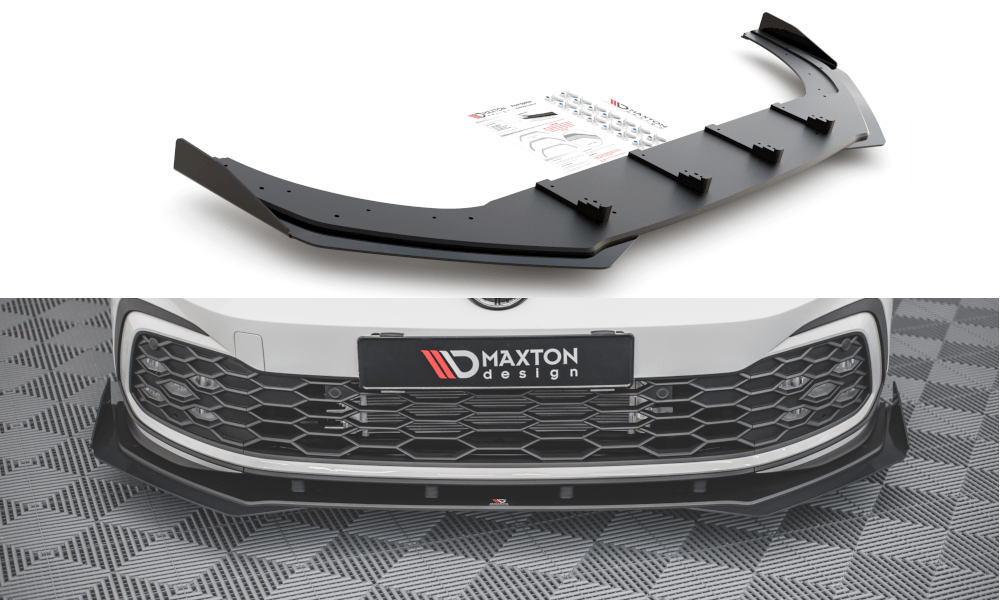 Maxton Design - Street Pro Frontlippe für + Flaps für VW Golf GTI / GTE / GTD / R - Line Mk8 - Aerowerk.