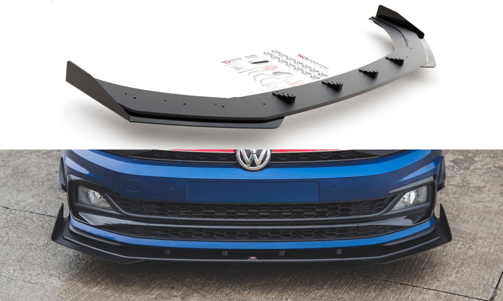 Maxton Design - Street Pro Frontlippe für + Flaps für VW Polo GTI Mk6 - Aerowerk.