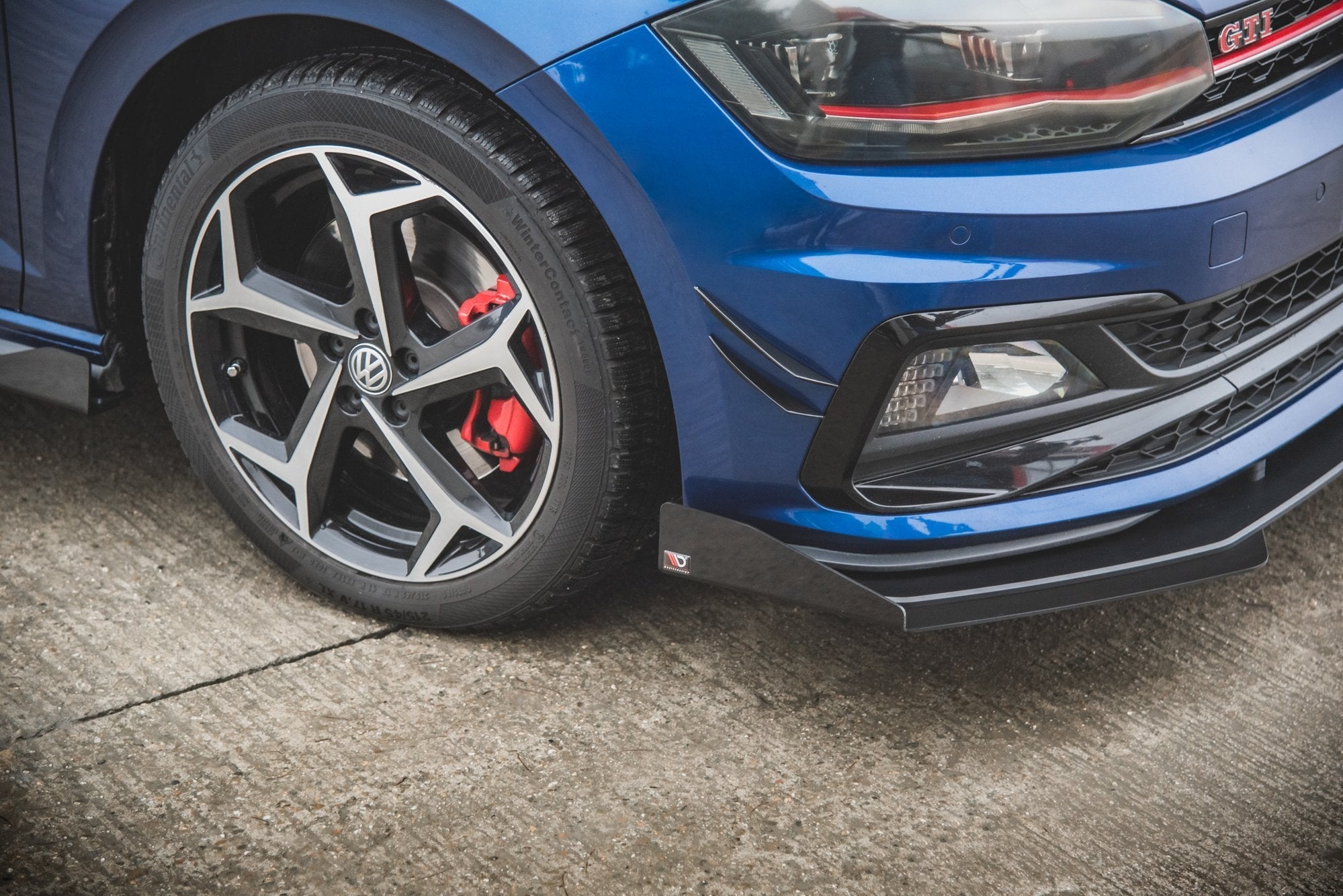 Maxton Design - Street Pro Frontlippe für + Flaps für VW Polo GTI Mk6 - Aerowerk.
