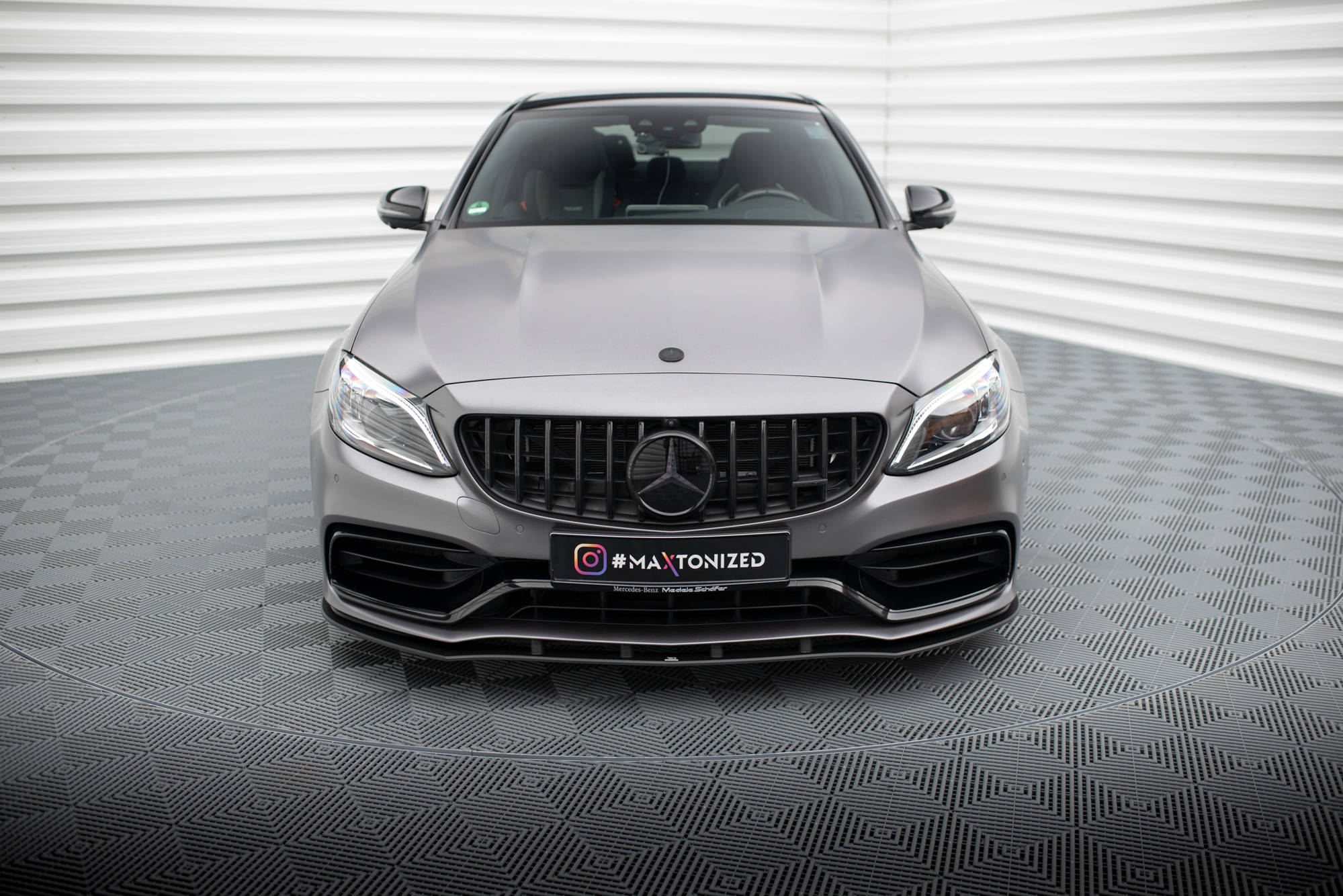 Maxton Design - Street Pro Frontlippe für für Mercedes - AMG C63 Limousine / Kombi W205 Facelift - Aerowerk.