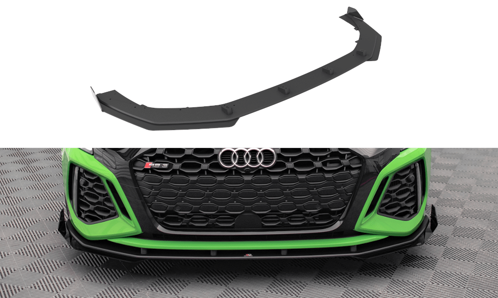 Maxton Design - Street Pro Frontlippe V1 für + Flaps für + Flaps Audi RS3 8Y - Aerowerk.