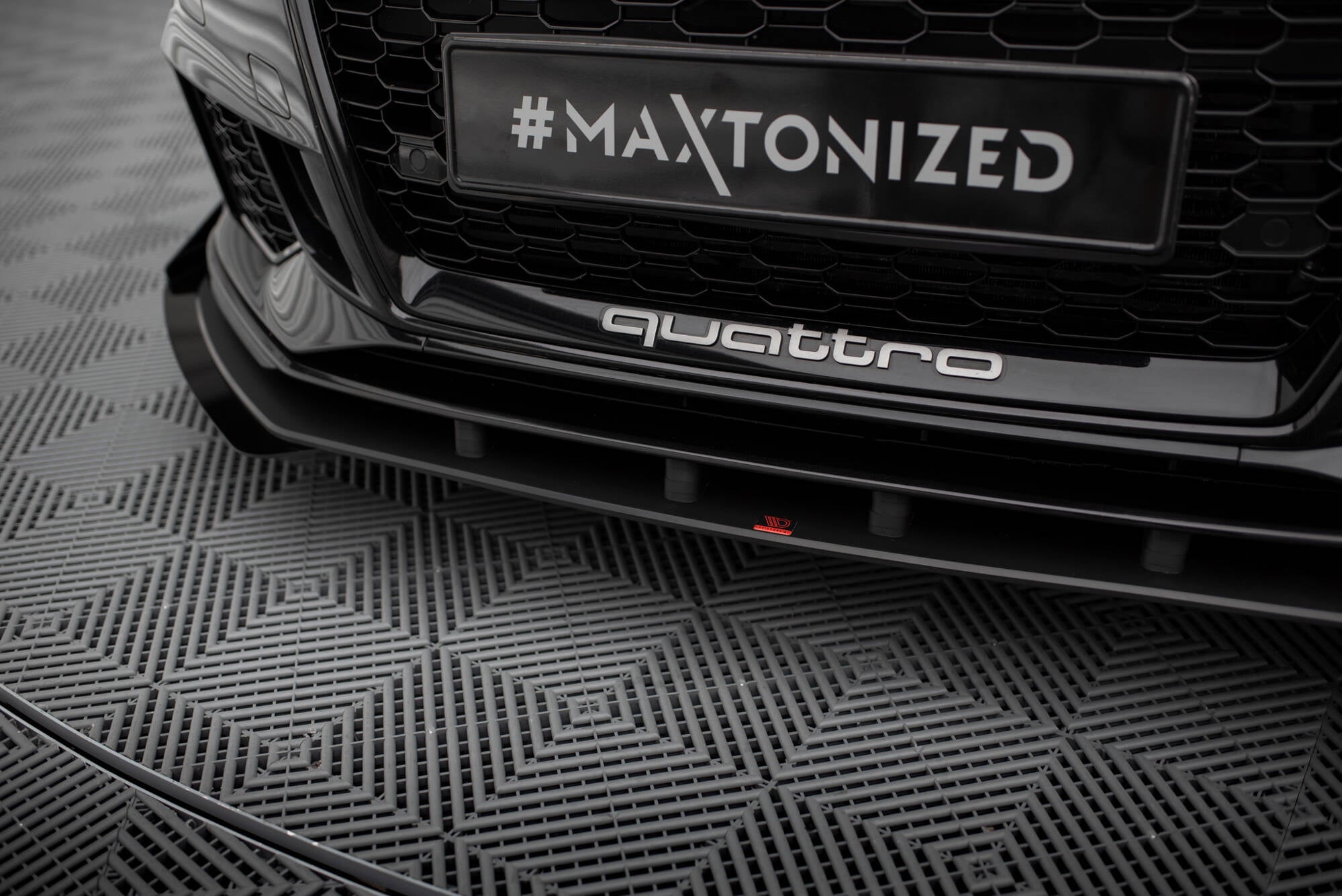 Maxton Design - Street Pro Frontlippe V1 für + Flaps für + Flaps Audi RS3 Limousine 8V Facelift - Aerowerk.