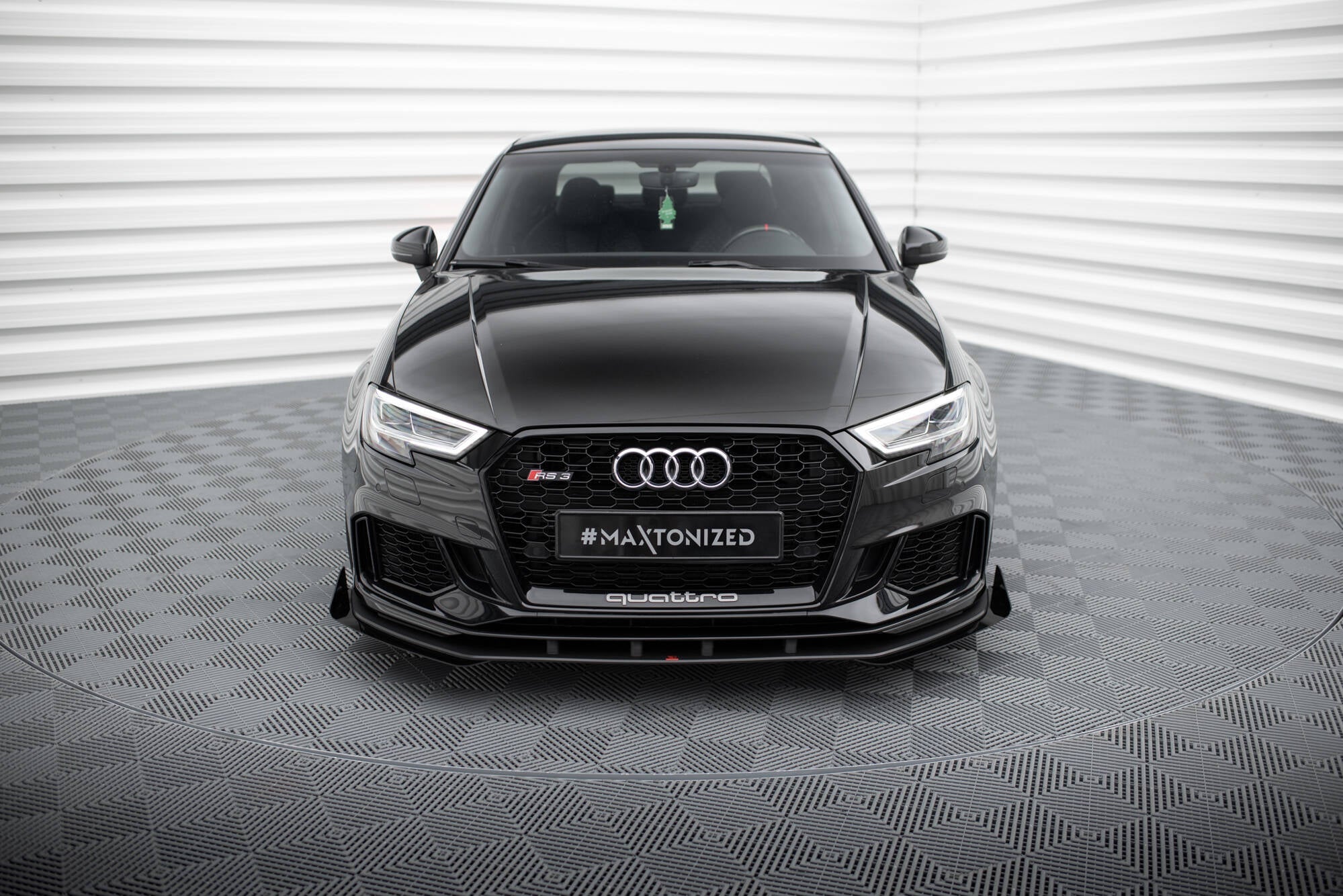 Maxton Design - Street Pro Frontlippe V1 für +Flaps für + Flaps Audi RS3 Limousine 8V Facelift - Aerowerk.