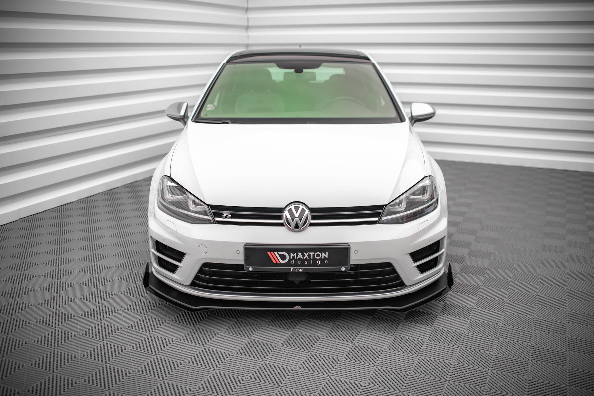 Maxton Design - Street Pro Frontlippe V1 für + Flaps für + Flaps VW Golf R Mk7 - Aerowerk.
