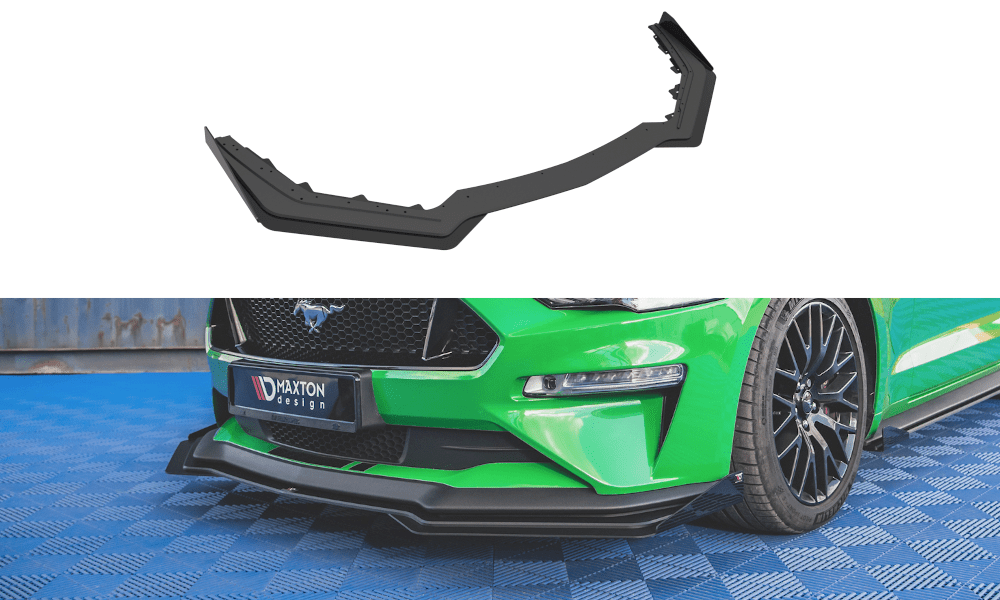 Maxton Design - Street Pro Frontlippe V1 für für + Flaps Ford Mustang GT Mk6 Facelift - Aerowerk.