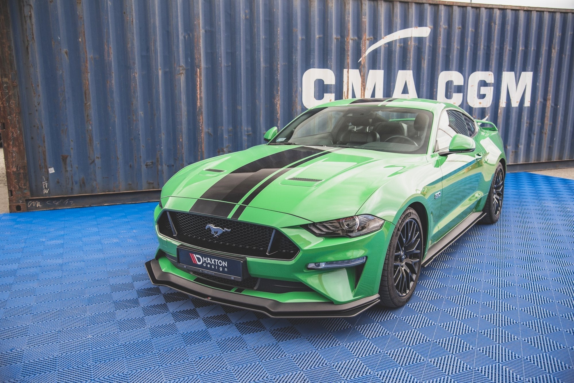 Maxton Design - Street Pro Frontlippe V1 für für Ford Mustang GT MK6 Facelift - Aerowerk.